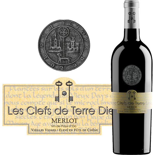 Clefs de Terre Dieu, IGP Pays d'Oc, Merlot Vieilles Vignes
