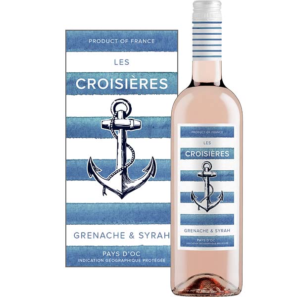 Les Croisières Rosé, IGP Pays d'Oc, Grenache & Syrah