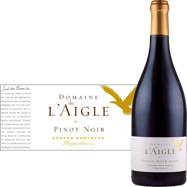 Domaine de l'Aigle, Pinot Noir, IGP Haute Vallée de l'Aude, Gérard Bertrand