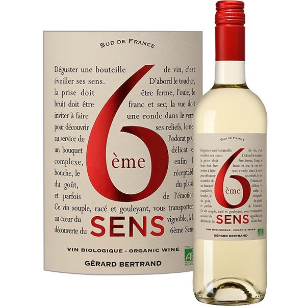Le 6ème Sens Blanc, Bio, IGP Pays d'Oc