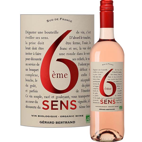 Le 6ème Sens Rosé, Bio, IGP Pays d'Oc