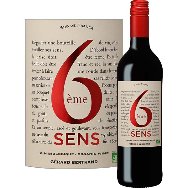 Le 6ème Sens Rouge, Bio, IGP Pays d'Oc